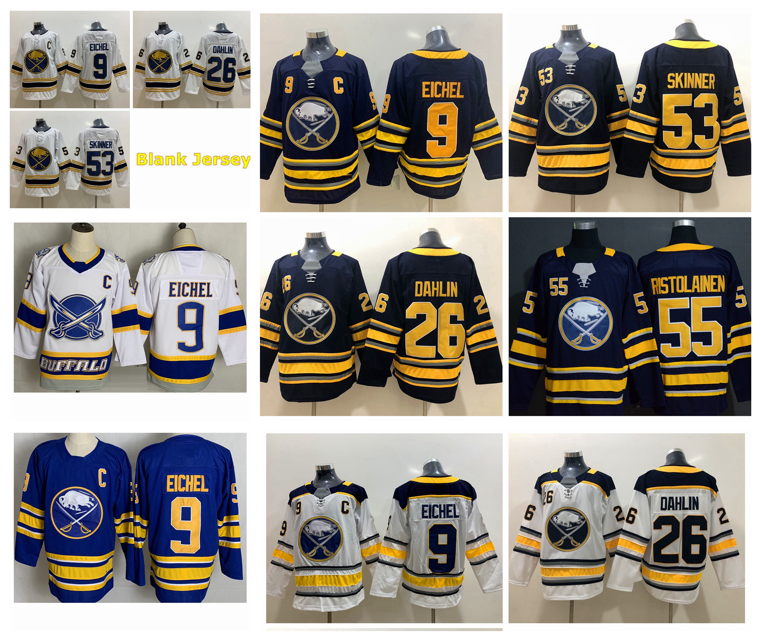 

2021 Buffalo Sabres Hockey Jerseys Mens Jack Eichel Jersey Victor Olofsson Sam Reinhart Rasmus Ristolainen Dahlin Colin Miller Zemgus Girgen, Black;red