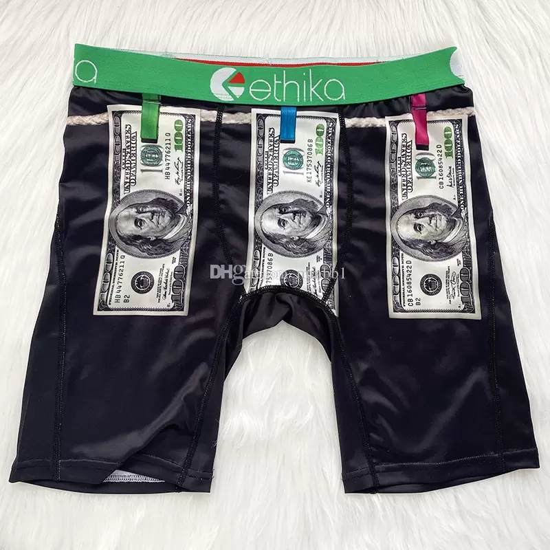 Maillots de bain Ethika Slips Unisexe Boxer Shorts Breif Modèle Sports Hip-hop Rock Consumer Sous-vêtement Skateboard Street Stretch S-XL (Couleu