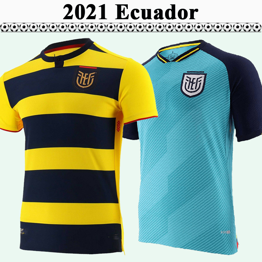 

2021 Ecuador Mens Soccer Jerseys ESTUPINAN PLATA MARTINEZ Home Yellow Away Blue Fotball Shirt HINCAPIE D. PALACIOS M. CAICEDO Short Sleeves, Qm2576 2021 away no patch