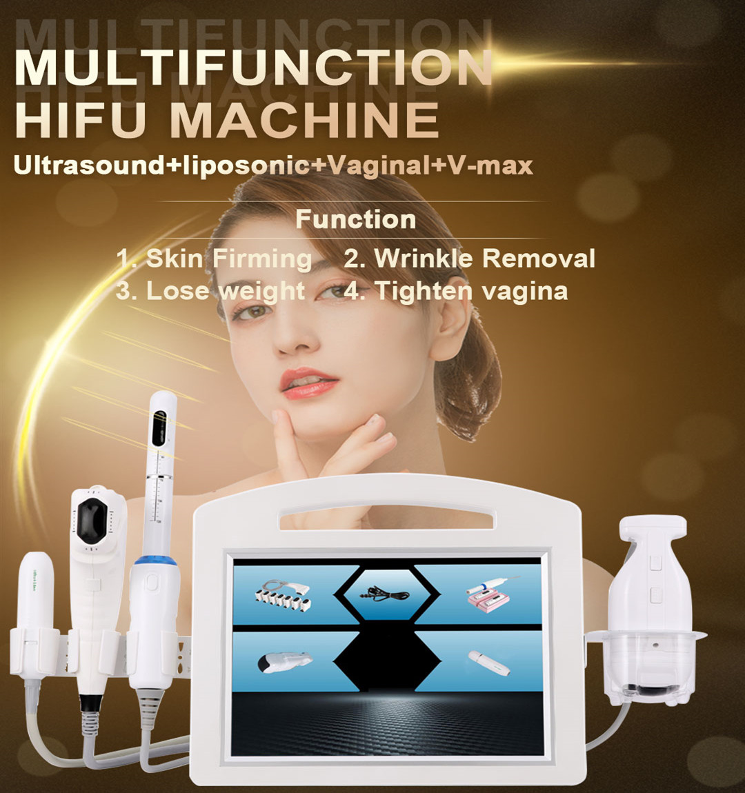 

4D hifu v max skin tightening device Ultrasound wrinkle removal face lift Beauty machine Exchangeable Facial Body Vaginal Cartridge/Anti Aging HIFU Transducer
