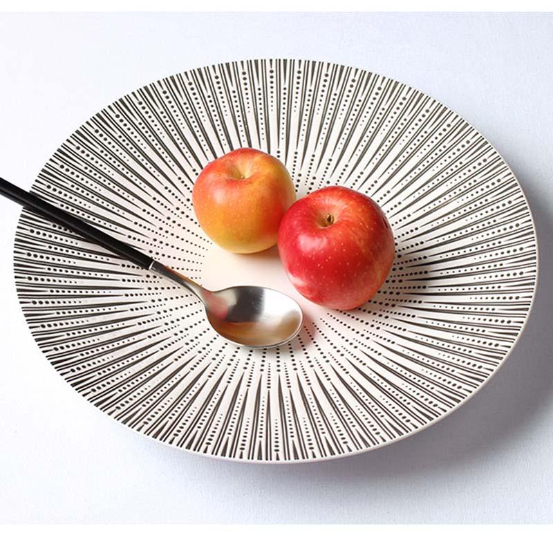 

Dishes & Plates Nordic Setting Plate Tableware Western Simple Creative Straw Hat Pasta Western-style Dessert Personality