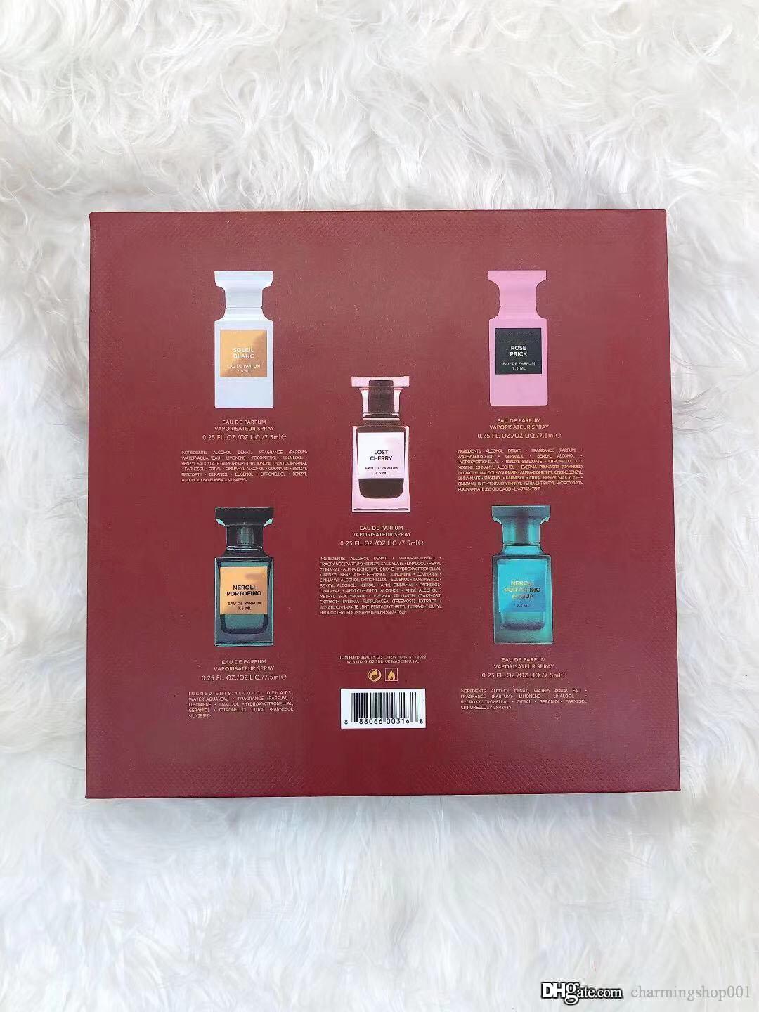 

Charm High-end perfume Gift fragrances women Rose prick lost cherry Acqua female EDP 7.5ml*5 sets Good quality spray Fresh and pleasant fragrance