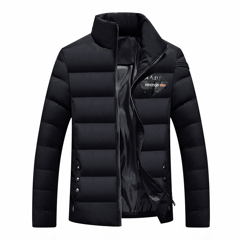 

Men's Padded Regular Coat Regular Fit Jacket Solid Colored Black Red Navy Blue