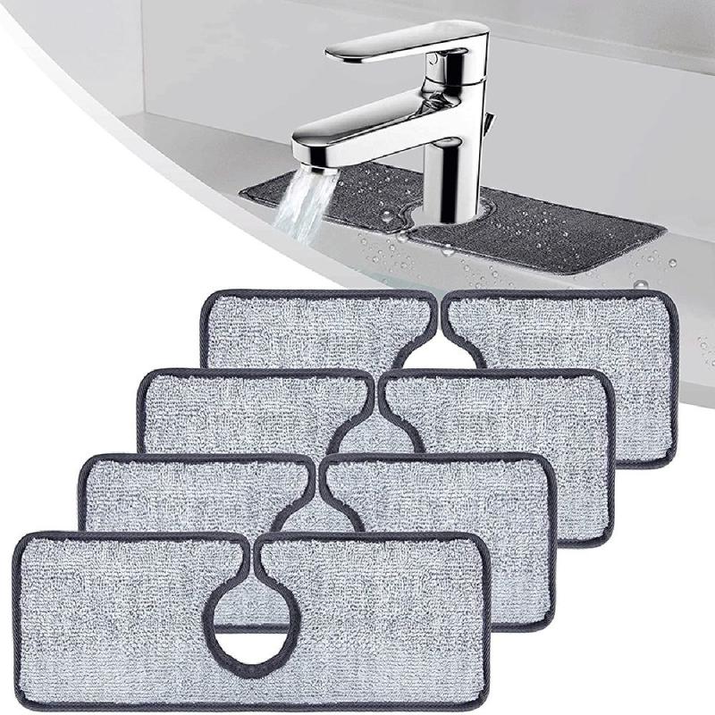 

Storage Boxes & Bins Microfiber Countertop Protector Multifunction Faucet Absorbent Mat Drying Pad Sink Splash Guard