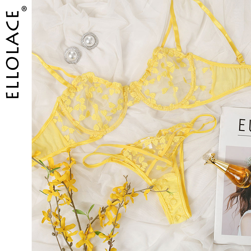 

Lingerie Set Bras Sexy Underwear Women Lingerie Sexy Female Set 2 pcs Transparent Underwear Set Sensual Lingerie Woman, Red