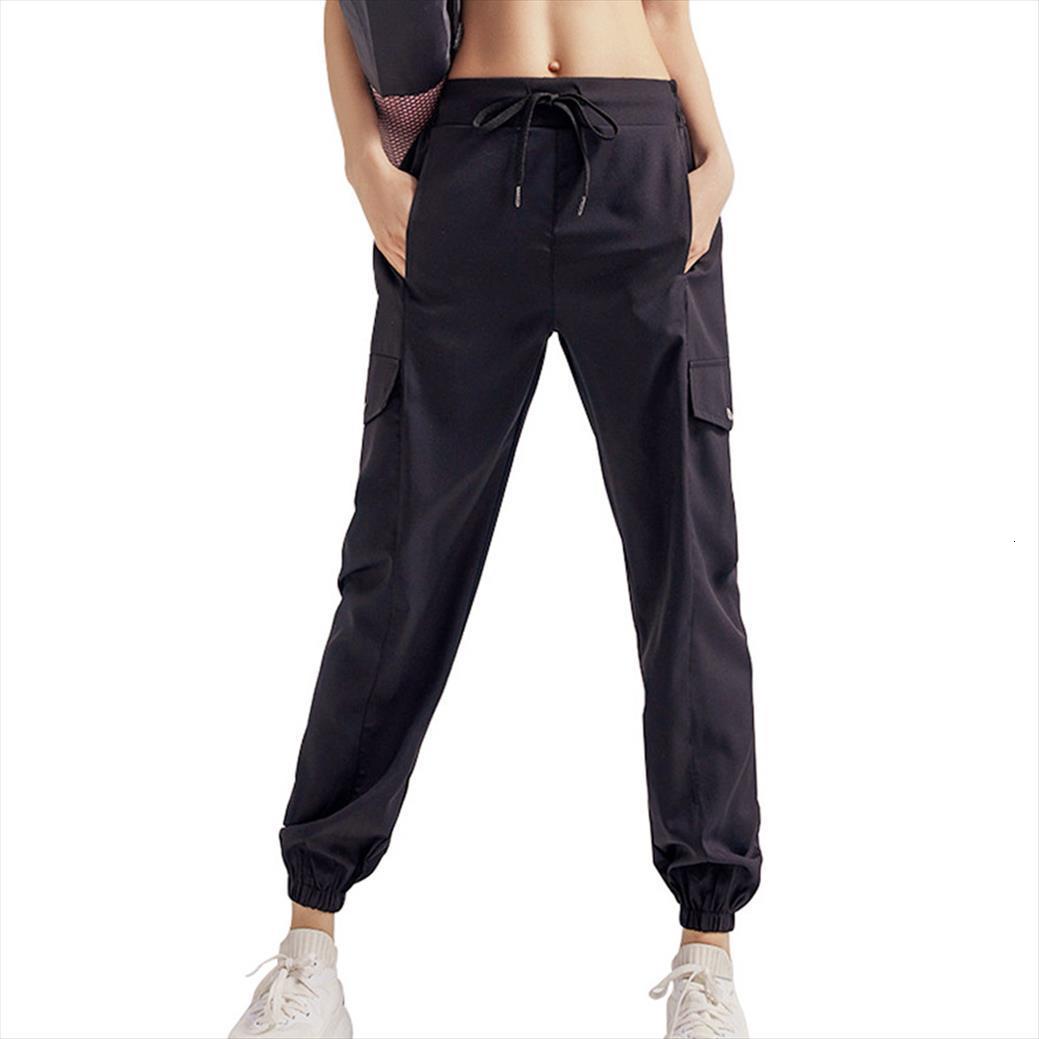 

cargo casual harem tactical military women pants trousers multi pockets joggers streetwear summer thin loose fit, Black;white