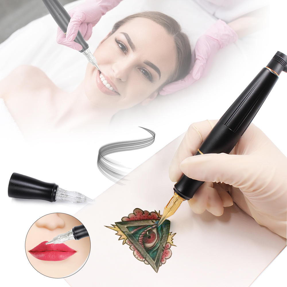 

Tattoo Gun Pen Dual Use Permanent Makeup Machine Rotary Tattoo Machine with Cartridges Tattoo Body Art Coreless MotorScouts