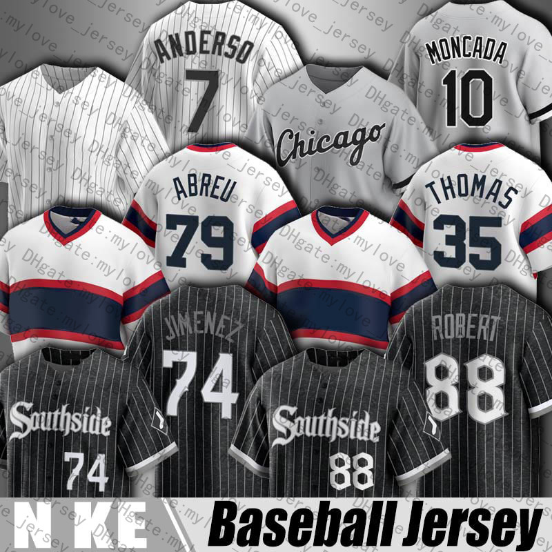 

Chicago 60 Keuchel 74 Eloy Jimenez Luis Robert Baseball Jersey Yermin Mercedes Lucas Giolito Yoan Moncada Jerseys Frank Thomas Jose Abreu Tim Anderson Craig Kimbrel, Man custom jersey (bw)