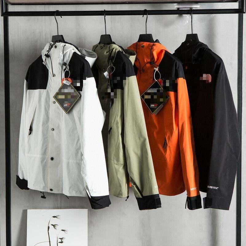 

Men's Jackets High Version 1990 Storm Jacket Spring And Autumn Mountaineering Waterproof Windbreaker Hooded Men Women Couple1, Black