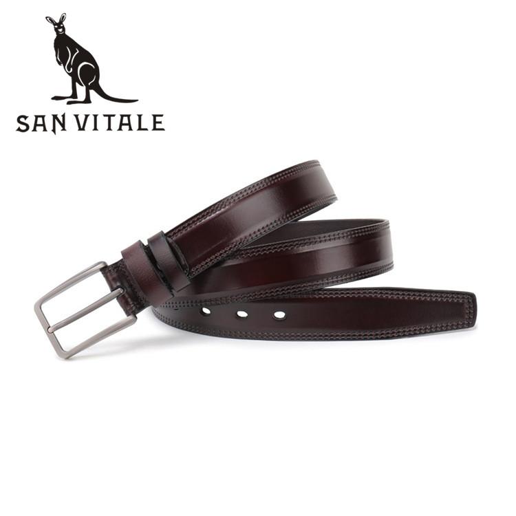 

Men's Belt Belts Waistband Gift Clothing Suspenders Accessories Apparel Waist Genuine Leather Man Black Stretch, Black;brown