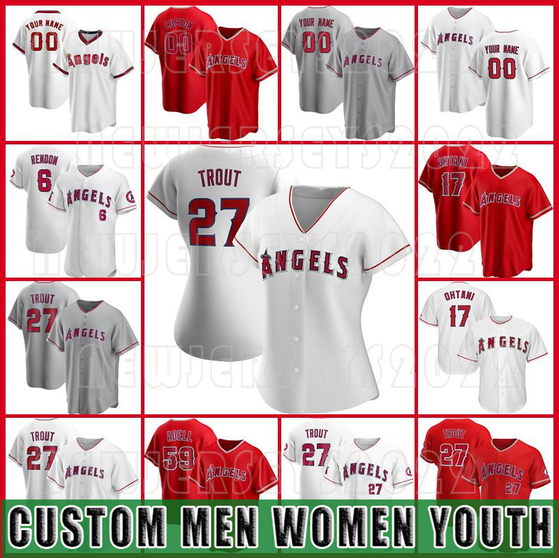 

Custom 27 Mike Trout Angels Jersey 17 Shohei Ohtani Baseball 6 Anthony Rendon 59 Jo Adell Reggie Jackson Ty Buttrey Felix Pena Mens Women, Mens custom new cool base(tianshi)