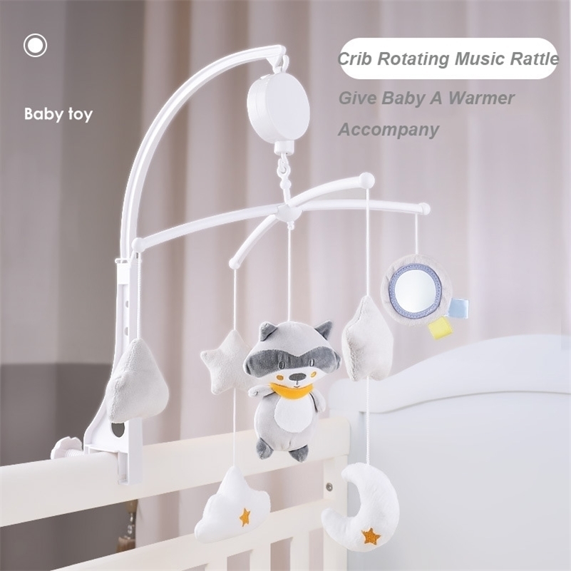 

Cartoon Baby Crib Mobiles Rattles Music Educational Toys Bed Bell Carousel for Cots Infant Baby Toys 0-12 Months for Newborns 210320, Crib spiral b