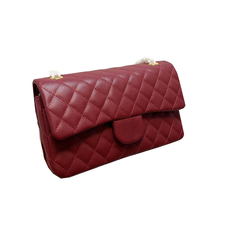 

Classic Double Flap Lambskin/Caviar Calfskin Bags 25cm Genuine Leather Quilted Gold Matelasse Chain Turn Lock Fashion trends GHW Rectangular Luxury_handbags, Box