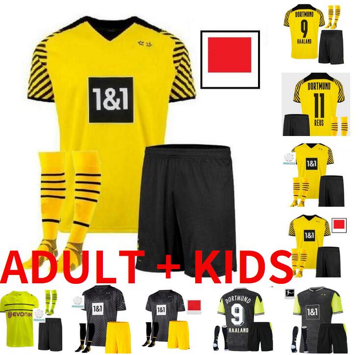 

21 22 HAALAND REUS soccer jerseys 2021 2022 BRANDT PLSZCZEK NEONGELB BELLINGHAM football shirt SANCHO HUMMELS WITSEL home away adult kids kit socks child boys