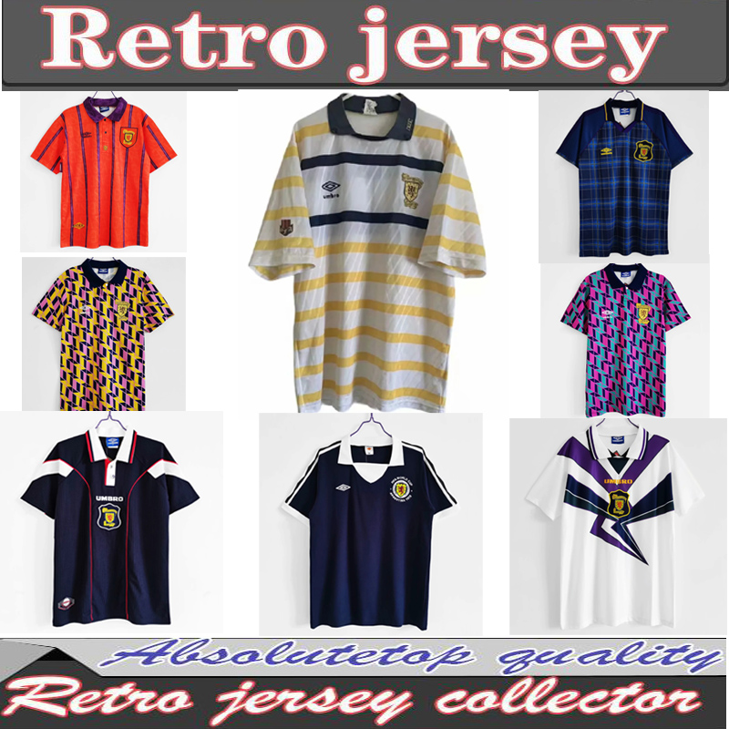 

SCOTLAND 78 -88-90 1997 1998 93-94WORLD CUP FINAL AWAY RETRO SOCCER jersey, Man