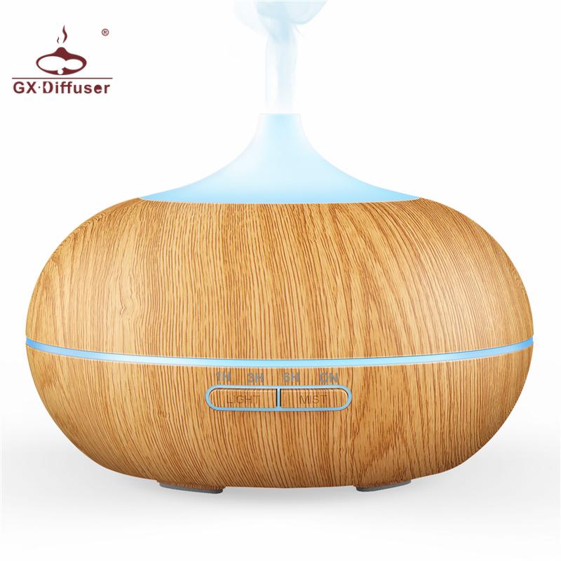 

GX.Diffuser 300ML LED Lamp Electric Aroma Diffuser Aromatherapy Essential Oil Humidifier Ultrasonic Mist Maker For Home Humidifiers