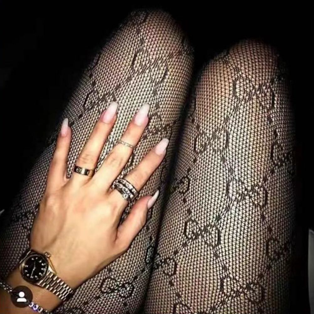 

Textile Full Classic G G Letter Pantyhose Luxury Black Tights Stockings Club Night Sexy Tight Lady Elastic Leggings For Sales, Customize