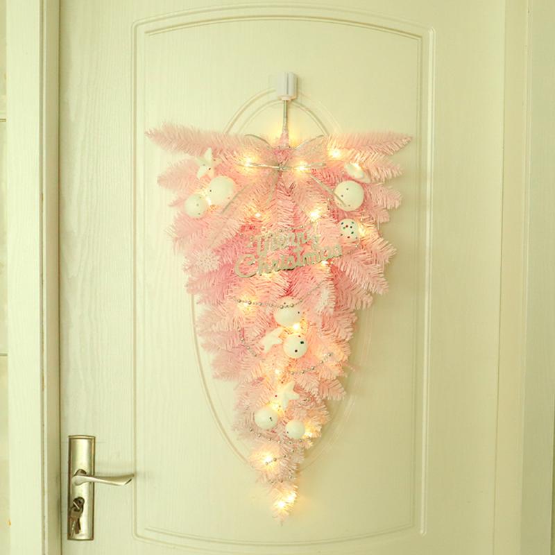 

Christmas Decorations Ornaments PVC Pink Hanging Pendants Craft Xmas Tree Wall Home Kids Girl Bedroom Living Room Decor Gifts