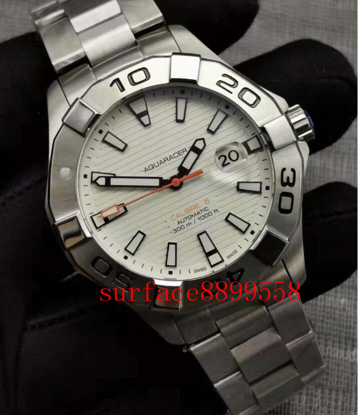 

2021 Luxury Top 41mm Aquar-acer Calibre 5 Automatic Mens Watch Stainless Steel Band Watches 2813 Movement, Water proof 50m