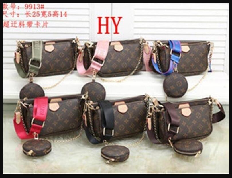 

LV LOUIS Vitton MULTI POCHETTE ACCESSOIRES Designers Luxurys Women Bag Crossbody BagVitton Leather Handbags Purses Lady Tote Bags