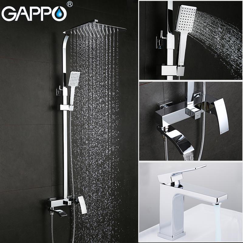 

Shower Faucet Torneira Do Anheiro Waterfall Heads Bathroom System Brass Mixers Sets
