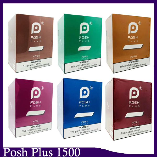 

New posh plus 1500puff 4.5ml Disposable cigarette Device 10 color