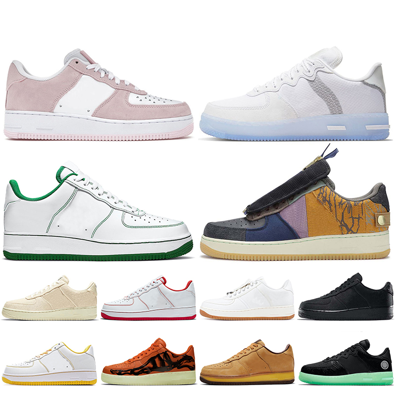 

One Women Mens Running Shoes Valentine's Day Love Letter React Light Bone White Off Pine Green Travis Scotts Trainers Sneakers Dunk 1