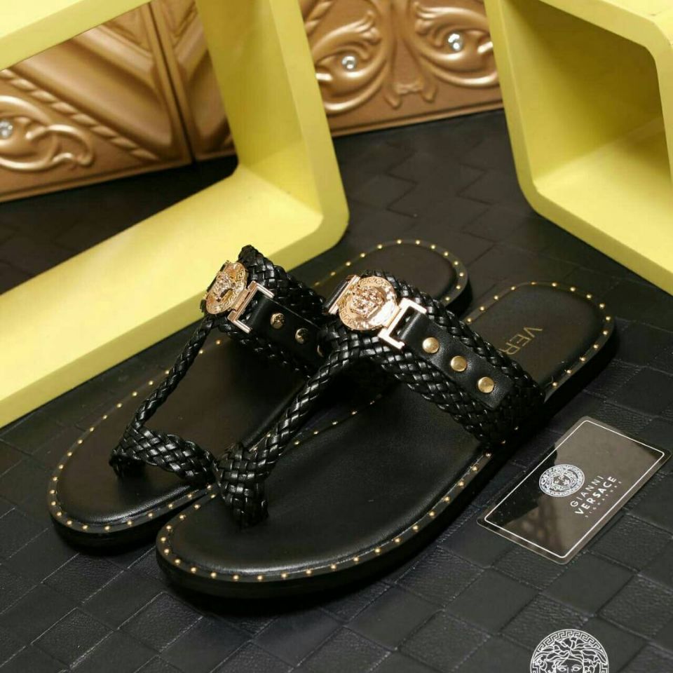 

2021 Sandals Men Summer Wear Fashion Net Red Men Casual Leather Seaside Holiday Antiskid Beach Shoes U4ee, Black