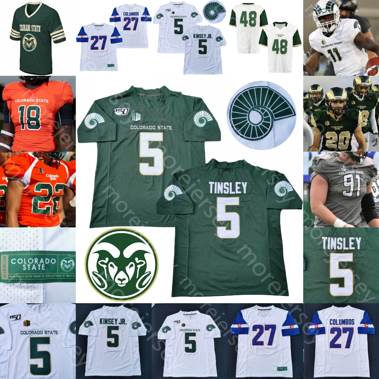 

Custom Colorado State Football Jersey NCAA College Dante Wright Trey McBride Todd Centeio David Bailey Marcus McElroy Jr. Hill Kinsey Jr. Jackson EJ Scott Hubbard, Green