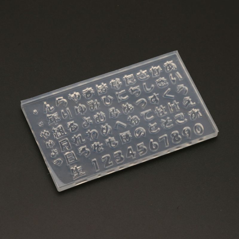 Japanese alphabet Fifty Cana No Nail Art Templates Resin Nail Carving Mold-image-693291866