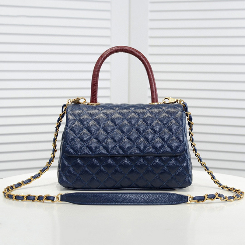 

Classic ChannelWomen Bags Handbags Luxurys Designers Shoulder Bag 2021 Chains Handbag High Quality Grained Calfskin Gold-Plated Hardware Nev
