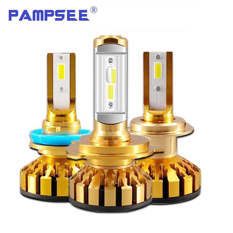 

Car Headlights 2Pcs Super Bright H1 H3 H4 H7 H11 9005 9006 LED Headlight Bulbs With DOB Chip 6000K 50W 8000LM 12V Headlamp Foglight F6c