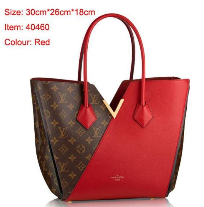 

LV LOUΙS VUΙTTONMessenger Handbag Leather Handles with Shoulder Strap Crossbody Bag, Red;black