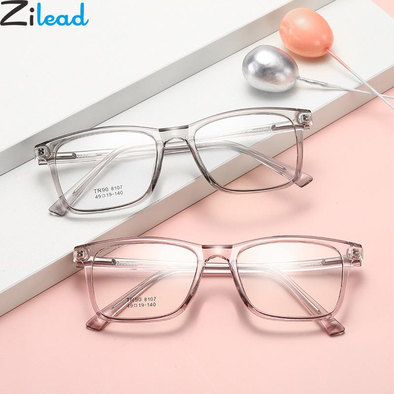 

Fashion Sunglasses Frames Zilead TR90 Ultralight Square Jelly Glasses Frame Clear Optical Sepectacle Computer Goggles Eyeglasses For Men&Wom