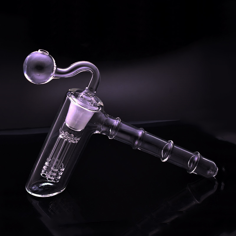 

Free ship hammer glass oil burner bong with 6 Arm perc filter perc recycler bubbler water pipe 18mm male glass oil burner pipes cheapest