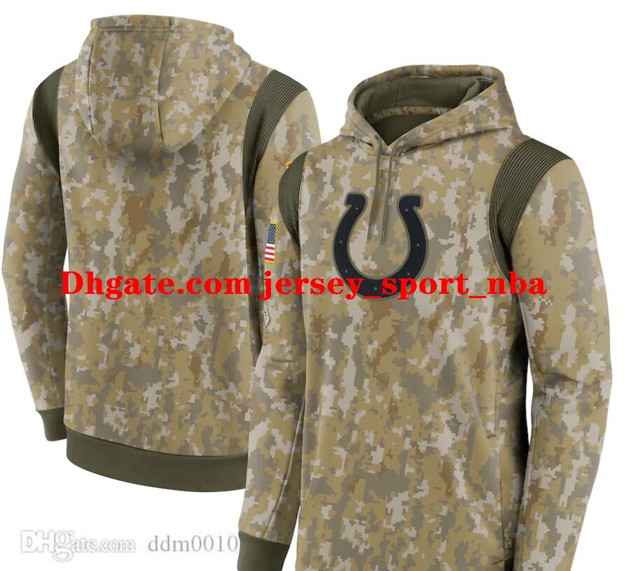 

Men's Women Youth IndianapolisColtsCamo 2021 Salute To Service Therma Performance Pullover Hoodie, Black