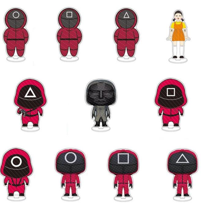 

2021 toy new squid game keychain licensing wholesale