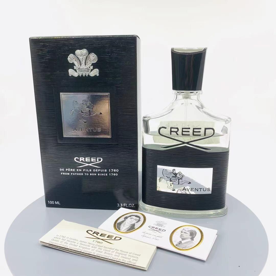 

Perfect packaging Creed Aventus Perfume 100ml Freshener Cologne Men Perfumes Fragrance Eau De Parfum Long Lasting Smell Millesime Spray