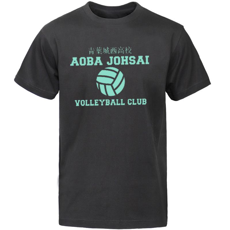 

Men's T-Shirts Men Haikyuu Summer Tshirts T Shirt Japanese Volleyball Club Hip Hop Anime Short Sleeve Tees Round Neck Tops, Dark green