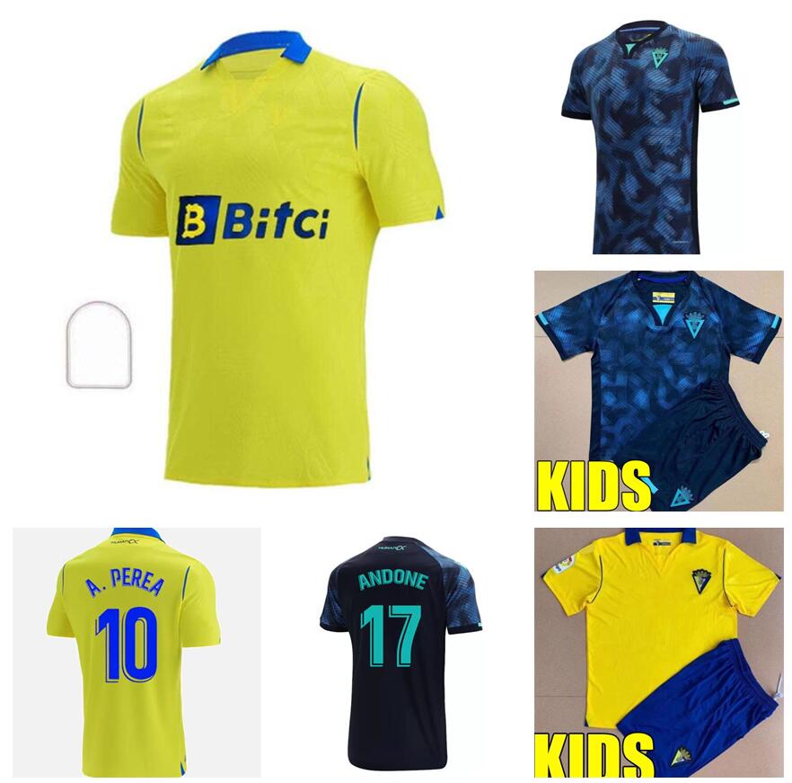 

Cadiz soccer jerseys 2021/22 A.PEREA LOZANO ALEX football shirts Arzamendia A.ESPINO JONSSON jersey JUAN CALA I.ALEJO A.NEGREDO SANCHEZ men, Black;yellow