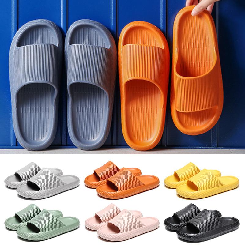 

Slippers Women Thickened Non-slip Sandals Quickdry Thick Sole House Bathroom Footwear 2021 Summer Beach Flat Sandal Slipper, Orange