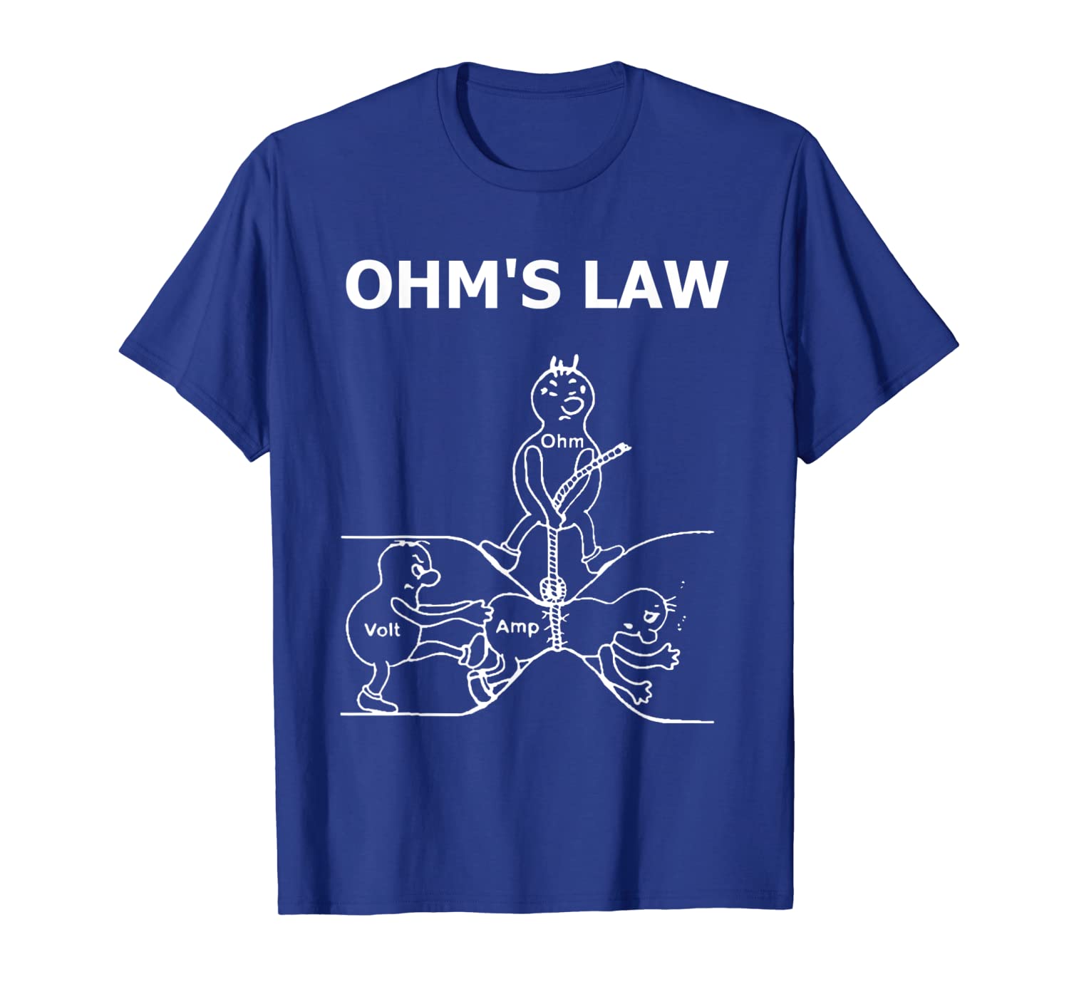 

ohm's law t shirt | electrical engineer funny t shirt, White;black