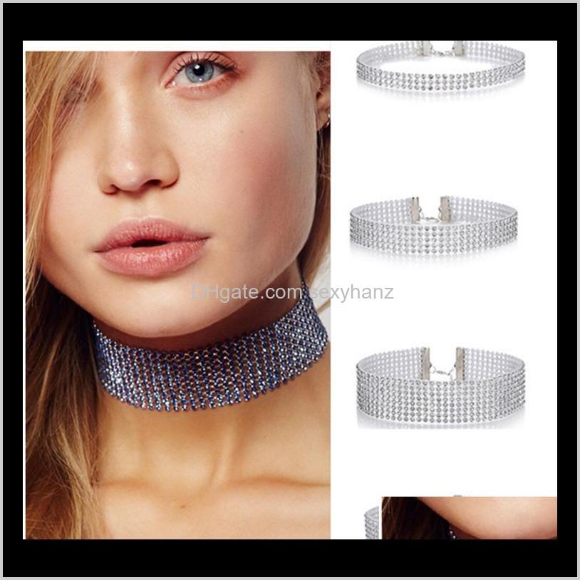 

& Pendants Fashion For Women Crystal Rhinestone Chokers Alloy Elastic Collar Necklaces High Quality Jewelry Gift Drop Delivery 2021 Ahlem