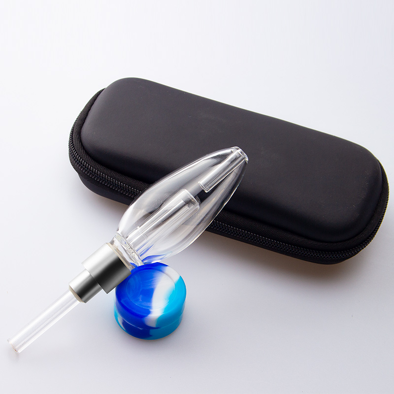 Glass313 CSYC NC027 Glass Pipes 510 Ttitanium Quartz Ceramic Nail Dabber Tool Silicon Jar Bag Set Oil Rig Bongs Smoking Pipe-image-408292269