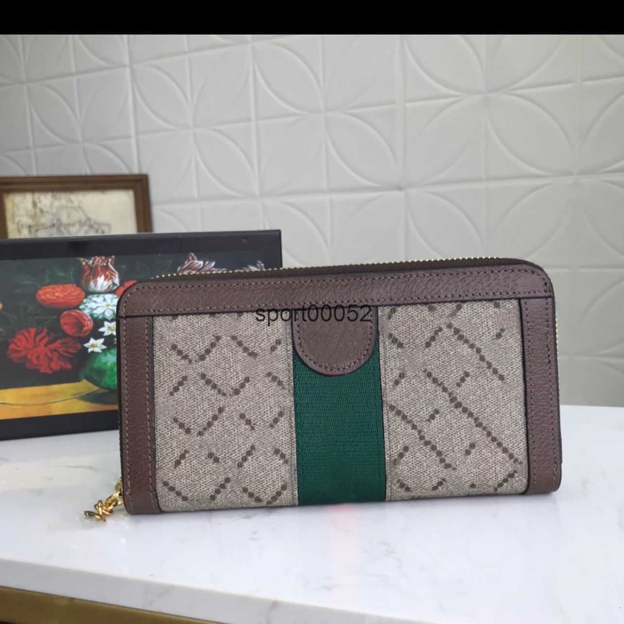 

Long Women Standard Vintage Wallet Two-tone Fiber Strip Double Letter G Zipper Numerous Card Holder Note Compartments Coin Pocket Inside, Beige with two tone band