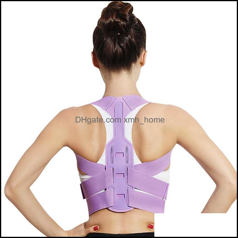 

Safety Athletic Outdoor As Sports & Outdoorsbrace Support Belt Adjustable Housing Corrector Keybone Spine Back Shoder Lumbale Drop Delivery, Blue