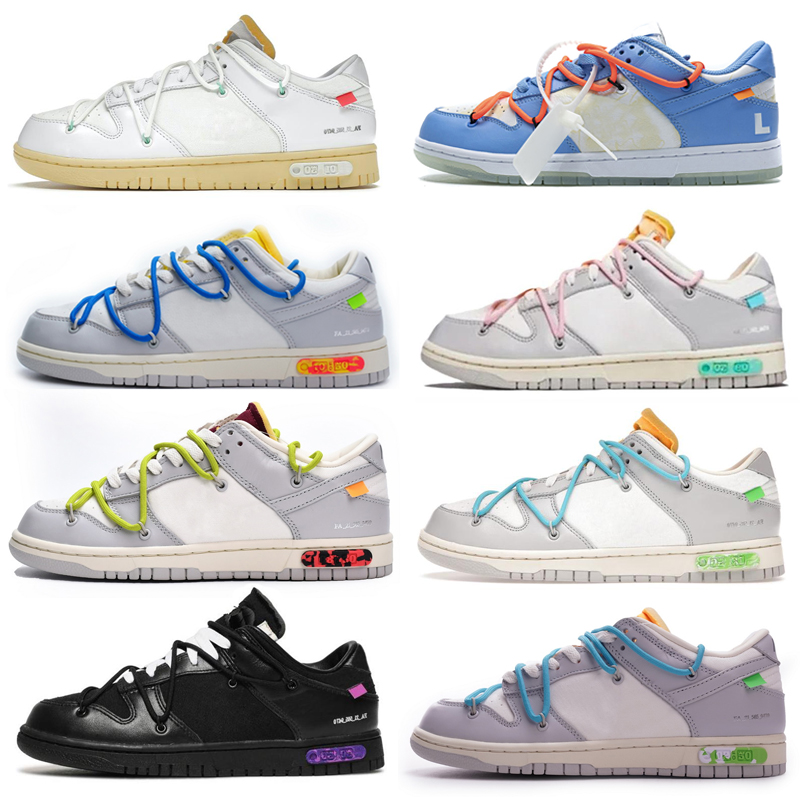 

SB Off Authentic The 50 Collection Running Shoes Men Women Low Sneakers Black White University Blue Orange Pine Green Trainers