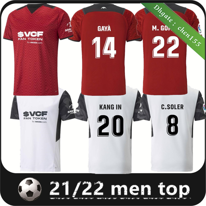 

21 22 valencia soccer jerseyS 2021 2022 KIDS HOME AWAY GUEDES GAMEIRO Florenzi RED WHITE camisetas de futbol RODRIGO M.Gomez Men JERSEY kit, Black;yellow