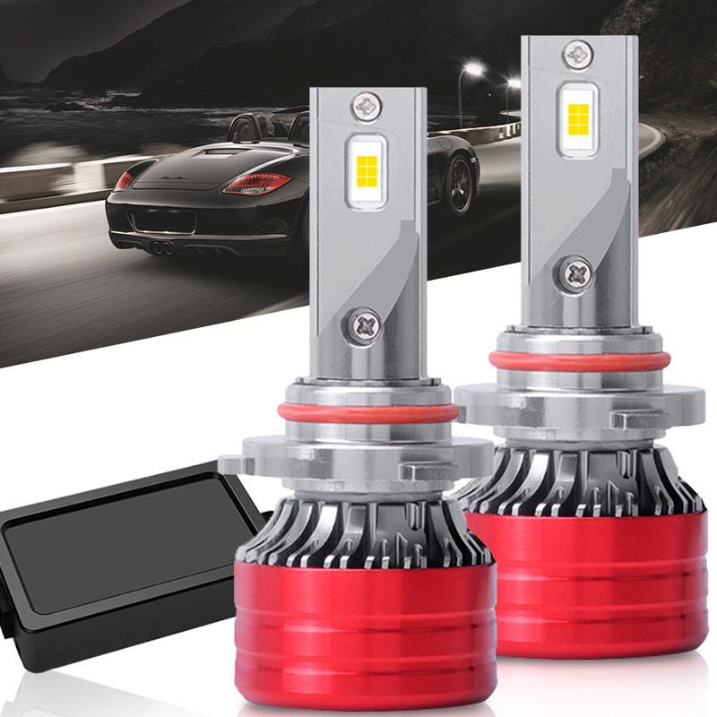 

Car Headlights 2pcs Led Headlight Head Bulb Modified Fog Light Black