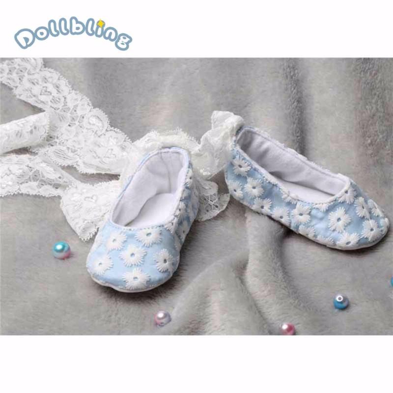 

First Walkers Dollbling Wedding Lengthen Ribbon Baby Shoes Handmade Custom Infant Born Girls Floral Printed Soft Bottom